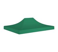 vidaXL Toit de Tente de Réception Toile de Toit de Chapiteau Remplacement de Toit de Tente Escamotable Pavillon de Jardin 4x3 m Vert 270 g/m²