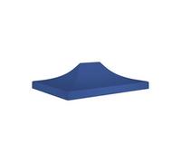 vidaXL Toit de Tente de Réception Toile de Toit de Chapiteau Remplacement de Toit de Tente Escamotable Pavillon de Jardin 4,5x3 m Bleu 270 g/m²