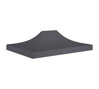 vidaXL Toit de Tente de Réception Toile de Toit de Chapiteau Remplacement de Toit de Tente Escamotable Pavillon de Jardin 4x3 m Anthracite 270 g/m²