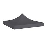 vidaXL Toit de Tente de Réception Toile de Toit de Chapiteau Remplacement de Toit de Tente Escamotable Pavillon de Jardin 2x2 m Anthracite 270 g/m²