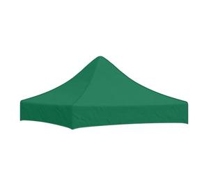 vidaXL Toit de Tente de Réception Toile de Toit de Chapiteau Remplacement de Toit de Tente Escamotable Pavillon de Jardin 2x2 m Vert 270 g/m²