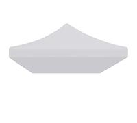 vidaXL Toit de Tente de Réception Tonnelle d'Extérieur Chapiteau de Jardin Voyage de Camping Barbecue Mariage Spectacle Festivals 3x6 m Blanc