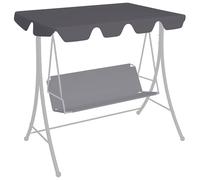 Vidaxl Toit Rechange Balançoire Anthracite 188/168x145/110 Cm