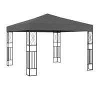 Tonnelle 3x4 m Anthracite Tissu Belvédère Chapiteau Tente de Réception vidaXL