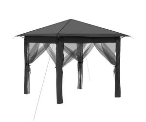 vidaXL Tonnelle 4 parois latérales 2,6 x 2,6 m Gris clair et anthracite