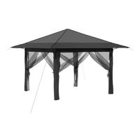 vidaXL Tonnelle avec 4 parois latérales gris clair et anthracite