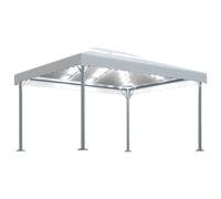 Vidaxl Tonnelle Avec Guirlande Lumineuse À Led 4x3 M Crème Aluminium