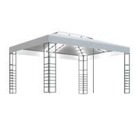 Vidaxl Tonnelle Avec Guirlande Lumineuse À Led 4x3x2,7 M Blanc Blanc