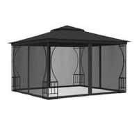 vidaXL Tonnelle avec moustiquaire 300x300x265 cm Anthracite Gris G