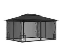 vidaXL Tonnelle avec moustiquaire 300x400x265 cm Anthracite Gris G