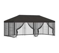 vidaXL Gazebo avec murs latéraux 6 x 3 m Anthracite Polyester et Acier
