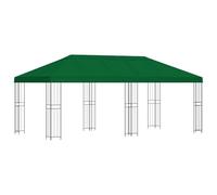 vidaXL Tonnelle avec parois latérales 6 x 3 m vert polyester et acier 190, jardin et terrasse, protection d'événements en plein air, gazebo de détente, événements urbains, couverts