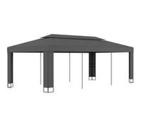 vidaXL Tonnelle avec toit double 3x6 m Anthracite Multicolore