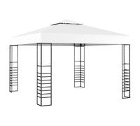 vidaXL Tonnelle de jardin 3 x 3 m Blanc