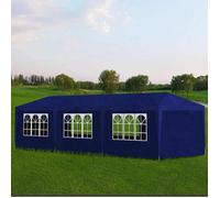 vidaXL Tente de réception 3 x 9 m Bleu 90339