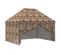 vidaXL Tonnelle escamotable avec 4 parois latérales 3 x 4 m Motif camouflage forêt