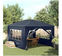 vidaXL Tonnelle Jardin Tente Réception Chapiteau Bleu 3x4 m Terrasse Pavillon 90335