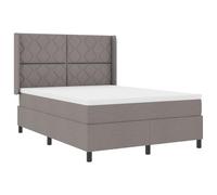 vidaXL Topper de Matelas Blanc 140 x 190 cm, Housse Lavable. Parfait pour Un lit à sommier Box Spring. Idéal pour Un Espace de Sommeil Moderne avec tête de lit Ajustable et Cadre rectangulaire.