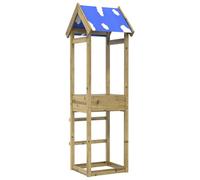 Vidaxl Tour De Jeu Marron 52,5 X 46,5 X 195 Cm Bois Solide Imprégné