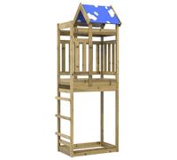 Vidaxl Tour De Jeu Marron 85 X 52,5 X 239 Cm Bois Solide Imprégné