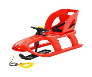 Vidaxl Traã®Neau Avec Siã¿Ge Et Volant Rouge 102,5x40x23cm Polypropylã¿Ne