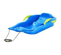 vidaXL Traîneau avec Freins Luge avec Dossier Glisseur de Neige Ensemble de Jouet d'Extérieur Enfants Bleu 87x40x18 cm 93713