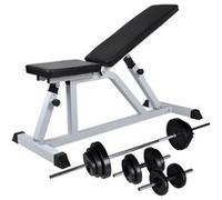 vidaXL Trainingsbank met halterset 30,5 kg275350 Uniforme G