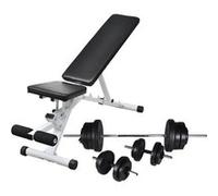 vidaXL Trainingsbank met halterset 60,5 kg275347 Uniforme G