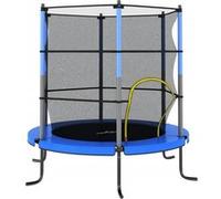 Vidaxl Trampoline Avec Filet De Sécurité Rond 140x160 Cm Bleu
