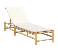 vidaXL Transat en bambou avec coussins 55 x 199 x 30 cm 4108226