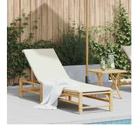 vidaXL Transat en bambou avec coussins 55 x 199 x 30 cm 4108226