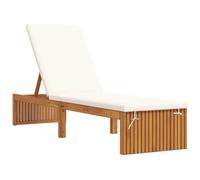 vidaXL Transat Bois d'acacia Massif Huile Naturelle