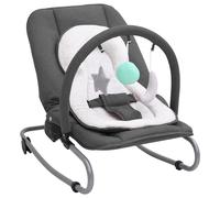 Vidaxl Transat Pour Bébé Anthracite Acier