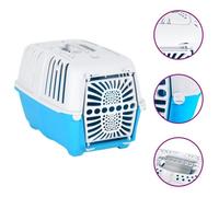 Vidaxl Transporteur Pour Animaux De Compagnie Blanc Et Bleu Pp