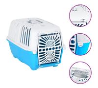 Vidaxl Transporteur Pour Animaux De Compagnie Blanc Et Bleu Pp