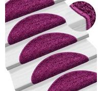 vidaXL Trapmatten 15 st 56x17x3 cm violet133897 Pourpre G