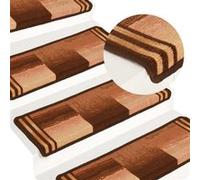 vidaXL Trapmatten zelfklevend 10 st 65x21x4 cm bruin149845 Brun G