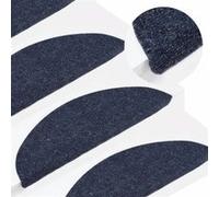 Vidaxl Tapis D'escalier Autocollants 15 Pcs 56x20 Cm Bleu