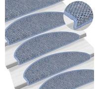 Tapis d'Escalier Autocollants Moquettes 15 pcs 65x21x4 cm Anthracite vidaXL