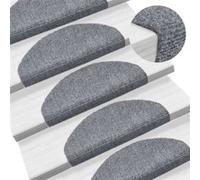 vidaXL Trapmatten zelfklevend 5 st 65x21x4 cm naaldvilt lichtgrijs149704 Gris G