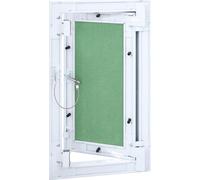 vidaXL Trappe de visite Blanc 30 x 55 cm Aluminium et placoplâtre