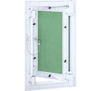 vidaXL Trappe de visite blanche 20 x 35 cm Aluminium et placoplâtre