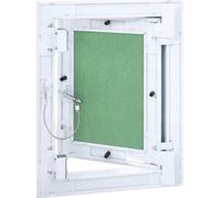 vidaXL Trappe de visite blanche 25 x 30 cm Aluminium et placoplâtre
