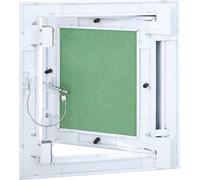 vidaXL Trappe de visite blanche 30 x 30 cm Aluminium et placoplâtre