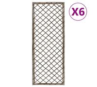 Vidaxl Treillis De Jardin 6 Pcs 30x120 Cm Saule