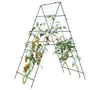 Vidaxl Treillis De Jardin Pour Plantes Grimpantes 2 Pcs Forme A Acier