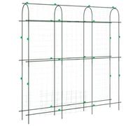 vidaXL Treillis de jardin pour plantes grimpantes Forme de U Acier Cadre d'escalade de Rose