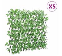 vidaXL Treillis de Lierre Artificiel Extensible 5 pcs, Écran de Clôture, Brise-vue d’Intimité, Décoration de Jardin 366587