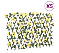 vidaXL Treillis de Lierre Artificiel Extensible 5 pcs, Écran de Clôture, Brise-vue d’Intimité, Décoration de Jardin 366599