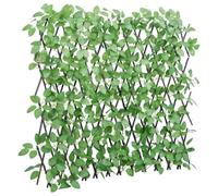 vidaXL Treillis de Lierre Artificiel Extensible, Écran de Clôture, Brise-vue d’Intimité, Décoration de Jardin Extérieur, Vert 180x65 cm